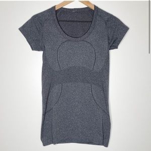 lululemon athletics heathered gray swiftly tech short sleeve